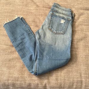 Flying monkey skinny distressed jeans